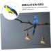 Toyvian 5pcs Sculptures Vivid Statue Desktop Supply Adornment Realistic Figure Birds Ornament Blue for 20x5cmx5pcs Bluex5pcs - Buy Online on GoSupps.com