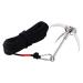 Ant Mag Grappling Hook Stainless Steel Claw Carabiner for Fishing & Retrieval for Outdoor Activity and Salvage Underwater 4 Claw with Rope