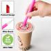 ALINK 12 PCS Reusable Boba Straws - Wide 13mm x 10.5 inch Long Smoothie Straws for Bubble Tea - Colored Plastic with Cleaning Brushes - Buy Online on GoSupps.com