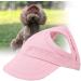 Dog Baseball Cap Cat Baseball Cap Pet Outdoor Cap Sunbonnet Fashionable Sun Cap Adjustable Stripe Summer Travel Hat with Ear Holes (M-Pink) M Pink - Buy Online on GoSupps.com