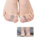 Breathable Fabric Toe Spacers Separators for Bunion Pain Relief - Gel Lining with Double Loops for Overlapping Toes - Dry Foot Skin Remover - One Size - Buy Online on GoSupps.com