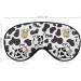 Funny Cow Sleep Mask | Soft Light-Blocking Eye Cover for Women | Adjustable Sleeping Mask with Farm Animal Design - Buy Online on GoSupps.com