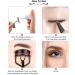Professional Eyeline Pliers & Eyelash Comb Set | Eyebrow Tweezers & 10 Replacement Silicone Pads | Perfect Curved Eyelashes for Women (Black) - Buy Online - Buy Online on GoSupps.com