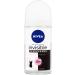 NIVEA 50ml Invisible Black And White Clear Roll On Anti Perspirant Deodorant original 1 Count 1.69 Fl Oz (Pack of 1) Original