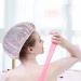 Waterproof EVA Plastic Shower Caps - Set of 3 Polka Dot Pattern Bath Caps for Women - Reusable Elastic Hair Protection - Buy Online on GoSupps.com