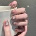 Handmade Wearing Armor French Cat Eye Magic Mirror Pink Elegance Explosive Flash Wearable Nail Art Detachable (Size : Long Color : S) - Buy Online on GoSupps.com
