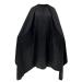 Hair Cutting Cape Black Waterproof Nylon Barber Hair Styling Cape with Elastic Adjustment for Men and Women Adults (57 * 61 INCHE)