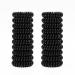 JOYOYO 20 Pcs Black Spiral Hair Ties Plastic Spiral Hair Bands Coil Hair Bands Telephone Cord Bobbles Traceless Strong Hold Waterproof Ponytail Holders for Women and Girls