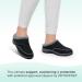 Orthofeet Charlotte 7 Black Orthopedic Slippers for Women - Plantar Fasciitis Relief & Arch Support - Buy Online on GoSupps.com