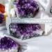 Gift Natural Crystal Stone Aura Amethyst Cluster Folk Crafts Rough Stone Mineral Specimen (Size : 100g) - Buy Online on GoSupps.com