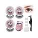 Self Adhesive False Eyelashes - 3 Pairs Reusable No Glue or Eyeliner Needed Includes Non-Slip Curler | International Shipping Available - Buy Online on GoSupps.com