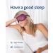 3D Contoured Sleep Mask for Men and Women - Purple | Comfortable Eye Covers for Quality Sleep, Travel, Yoga, and Airplane Nap - Buy Online on GoSupps.com