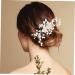 Ipetboom Bridal Comb Bridal Accessories Hair Accessory for Girls Clipper Grippers Flower Girl Hair Accessory Hair Combs for Wedding Tiara Hair Accessories Alloy Pearl Bride - Buy Online on GoSupps.com