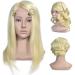 ZHJING Fashion Hair Salon Hairdressing Practice Head Training Head Perm Hair Dyed Hair Dummy Head Bridal Makeup