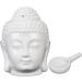 Evergd Set of 2 Buddha-Head Statues & Ceramic Aroma Therapy Diffusers | Essential Stoves & Fragrance Candles for Yoga Spa Meditation & Home D cor | Unique Gift Ideas - Buy Online on GoSupps.com