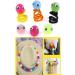 300Pcs Multi-Colored Pom Poms with Double Sided Tabs | Soft & Fluffy Puff Balls 10-20mm for Kids DIY Crafts - Buy Online on GoSupps.com