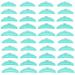 Zeaybsr 40 pieces eyelash shaft curler permanent wave pad reusable eyelashes permanent wave silicone pads 5 sizes eyelash lifting bar make -up beauty tool green