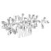 minkissy Crystal Hair Accessories Wedding Decor Rhinestone Bobby Pins Hair Clips Wedding Hair Accessories Tiara Hair Barrettes Hair Pin Rhinestones Bride Zinc Alloy Hair Piece