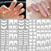 French Nail Stickers for Nail Art  Cute 3D Self-Adhesive Nail Decals DIY Nail Art Supplies for Nail Decorations Designer  Nail Tattoos for Women Girls Kids  Luxury Pegatinas Para U as Nails Designs Accessories(5 Sheets)
