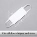 Set of 3 Quiet Door Closer Silencers for Baby Nursery - Elastic Straps, Universal Fit, Pure White, 4x2 inches - Buy Online on GoSupps.com