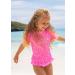 Juja UV Protective Bathing Shirt for Kids Short Sleeve Swimwear for Boys & Girls Blocks 98% UVA/UVB Rays Eco-Friendly Recycled PET Pink Animal Design (Size 98-104) - Buy Online on GoSupps.com