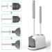 MIBIO Toilet Plunger and Brush Combo Set with Holder - Heavy Duty 2-in-1 Bathroom Cleaning Tool - Powerful Pump & Water Storage Design - White (1 Set) - Buy Online on GoSupps.com