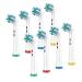 Electric Toothbrush Replacement Heads - Plaque Blast Pack of 8 - Superior Twisted Bristle Refills for Electric Toothbrushes - Family Oral Health Essential