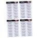 Healeved 4pcs Eyebrow Stickers False Eyebrows Sticker 6d Hair Makeup Tools Water Transfer Paper with Ink