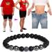 2Pcs Anti-Swelling Black Obsidian Anklet - Lymphatic Drainage Magnetic Therapy Bracelet - Buy Online on GoSupps.com