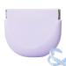 Teksome Storage case food-compatible silicone cover for aligner cleaner portable partial prosthesis case with ventilation holes for dentures artificial teeth and retainer lavender