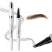 Eyebrow Pencil 4 Fork tip Design Stereoscopic Eye Makeup Eyebrow Makeup Long Lasting Waterproof and Smudge-proof Eyebrow Pen Light Brown