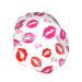 Red Pink Lip Kiss Waterproof Luxury Shower Cap for Women | Reusable Bath Hair Cap | Fashionable Elastic Shower Hat for Long, Short, Curly Hair - Color 9 - Buy Online on GoSupps.com