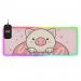 Cute Pig Wireless Charging Mouse Pad for Mobile Phone Extra Large Gaming Mousepad with 13 Lighting Modes Extended Desk Mat for Office Home Gaming MacBook PC Laptop Desk