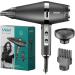 TIYETA Hair Dryer 2200W Salon Performance AC Motor Hair Dryer Negative Ionic Blow Dryer with Concentrator and Diffuser Black - Buy Online on GoSupps.com