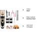Eyeleaf Rechargeable Pet Grooming Clippers - Professional Low Noise Cordless Trimmer Kit for Dogs Cats - Includes 4 Guide Combs and Cleaning Brush - Gold - Buy Online on GoSupps.com