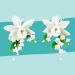 Buy Orchid Sugar Flower Bouquet Bundle - Cake Company | Peach 1 Sack (55g) & 2-Piece Bundle (68g) - International Shipping - Buy Online on GoSupps.com