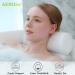 AEROiVi Bathtub Pillow - Neck and Back Support with Non Slip Suction Cups | Spa Bath Cushion - Buy Online on GoSupps.com