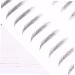 SKISUNO 4 Sheets Pairs Eyebrow Sticker Waterproof Long Lasting Simulation Eyebrow Hair-like Simulation Black - Buy Online on GoSupps.com