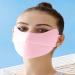 UV Protection Masque Breathable UV Protection Ice Silk Face | Reusable Sun Shield Face for Women Sunscreen Masque for Fishing Hiking Cycling pink - Buy Online on GoSupps.com