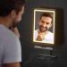 Fogless Shower Mirror 6.2x8 with Squeegee | Dimmable Lighting & Two Mounting Options | Ideal for Shaving | Black - Buy Online on GoSupps.com