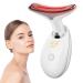 Face and Neck Massager 7 Color LED Facial Beauty Device Portable Skin Care Tools for Home Use White