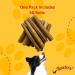 HOWLERS Pack of 50 Natural Rawhide Cigars 1.125 KG | Rawhide Dog Chews Made From 100% Natura Hide | Dog Chew Dog Sizes (50) - Buy Online on GoSupps.com