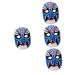ABOOFAN 4 Wall Opera Mask Decorative Chinese Mask Maskendekor Cosplay Mask Party Mask Cosplay Care Mask for hanging on the wall Collection accessories Gypsum Handbook China Child
