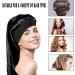 Buy Ladaypoa Long Satin Sleeping Cap | 2-Piece Extra Large Sleeping Hats for Women - Black & Red Perfect for Long Braids - Buy Online on GoSupps.com