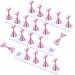 Norhogo 4 Set Nagel Stand for press on nails display nail tips holder for nail tips Exercise diy nail holder for false nail manicure tool (galvanic powder)