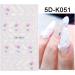 Nail Water Slides DIY Manicure Decor Nail Art Decoration White Flowers Butterfly-shape Design Water Transfer Stickers 5D Embossed Nail Sticker(4 Multicolor) Multicolor4 - Buy Online on GoSupps.com