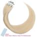 Elailite Ombre Tape in Hair Extensions - 20 Pcs 40cm Straight 50g #60 Platinum Blonde - Premium Human Hair - Buy Online on GoSupps.com