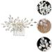 Amosfun Bridal Headwear Hair Toppers Hair Pin Hair Clip Bridal Hair Comb Hair Side Comb Wedding Headpiece Wedding Elegant Headdress Bridal Headdress Metal White Accessories Classical Bride - Buy Online on GoSupps.com