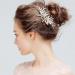Wedding Hair Clip Rhinestone Bridal Handmade Flower Clip Crystal Hair Pins Bridal Bridesmaid Wedding Hair Accessories for Women and Girls Party Gift (Light Rose Gold) - Buy Online on GoSupps.com