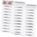 FOMIYES 6 Pcs 3d Eyebrow Stickers Beauty Kit Brow Shaper Makeup Eyebrow Transfer Man Stencil Cosmetic 1 count (Pack of 1) Blackx3pcs - Buy Online on GoSupps.com
